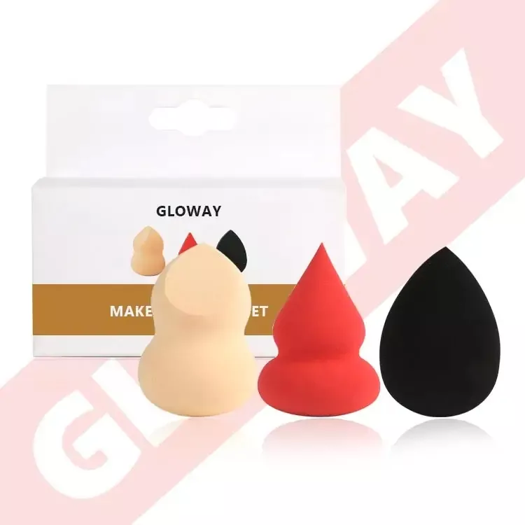 Set de regalos de esponja de maquillaje de 3 pcs