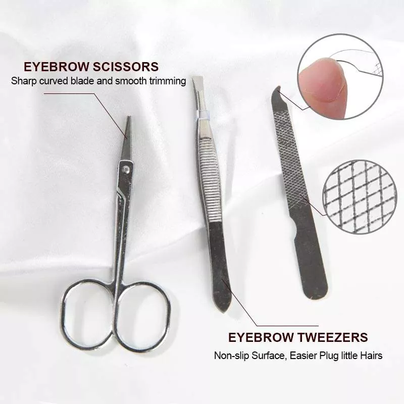Kit de set de manicura y pedicura de 6 piezas herramientas de uñas de acero inoxidable