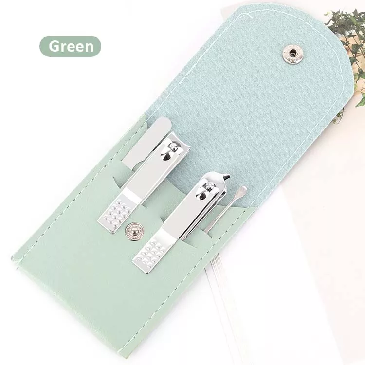 PU Bolsa de cuero 4pcs Set de clavos de uñas